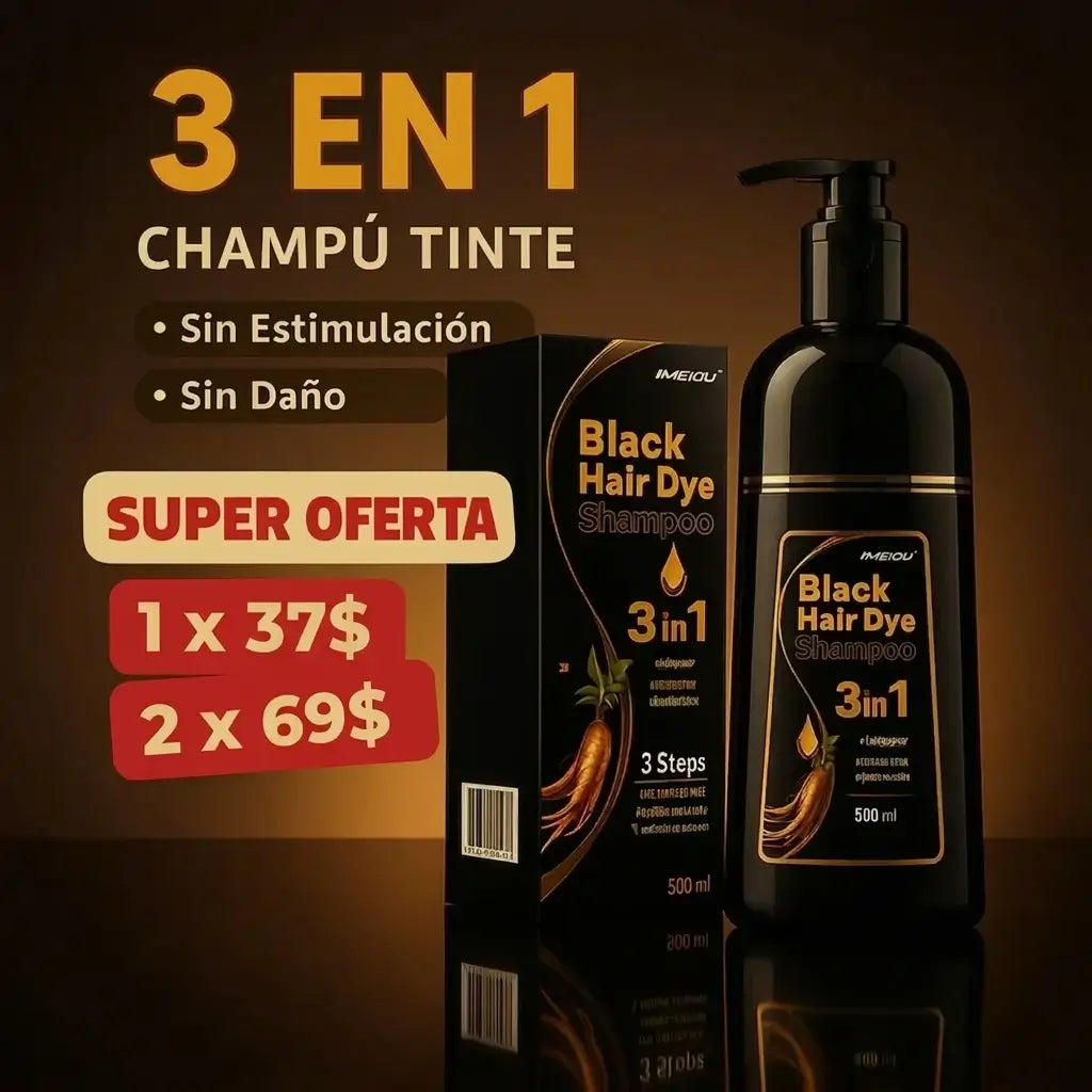 Champú Canas 3 en 1 Instantáneo